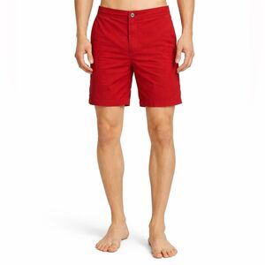 Onia Swim Board Shorts 34 Red Quick Dry Men's 9" Inseam‎